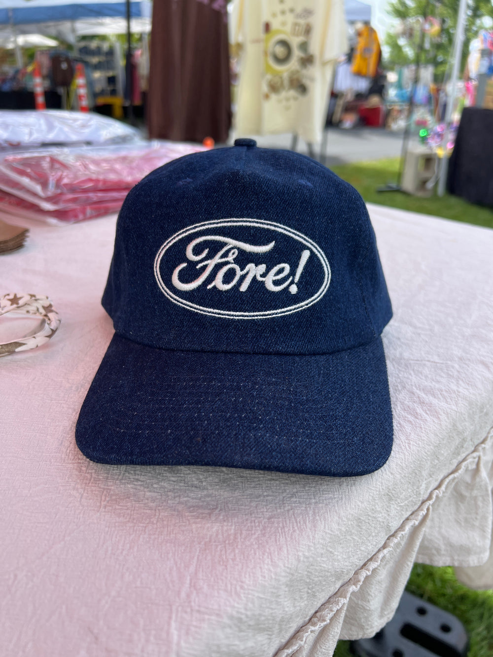 Cowboy tee time - 5 panel unstructured hat
