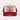 Mountain Valley Stampede red and ivory trucker hat front view