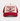 Mountain Valley Stampede red and ivory trucker hat front view